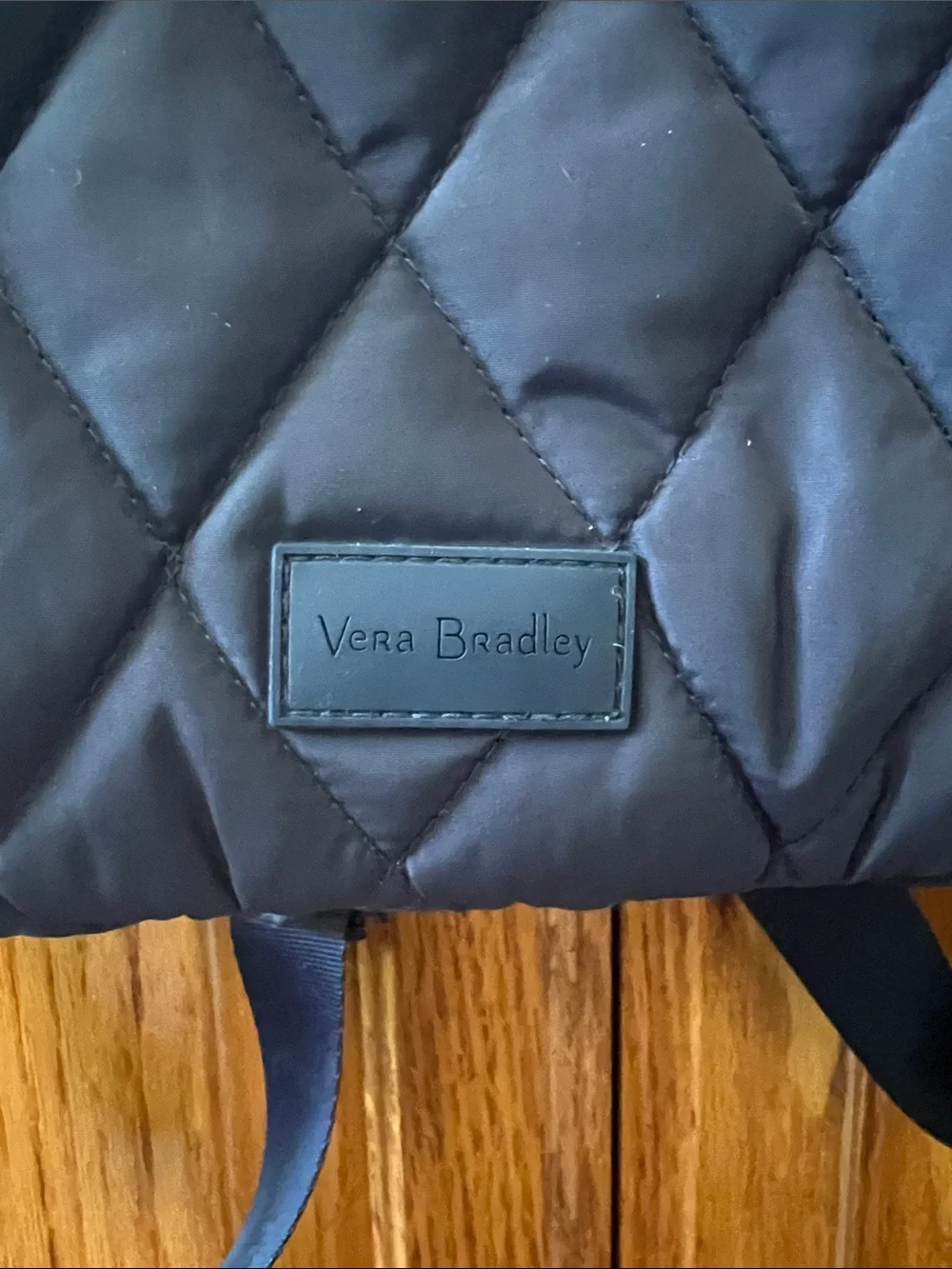 Vera Bradley Navy Quilted Mini Backpack
